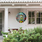Wind Spinners Hummingbird Arts12 Inch 3D Stainless Steel Laser Cut Metal Art Geometric Pattern Wind Sculpture Hanging For Yard G