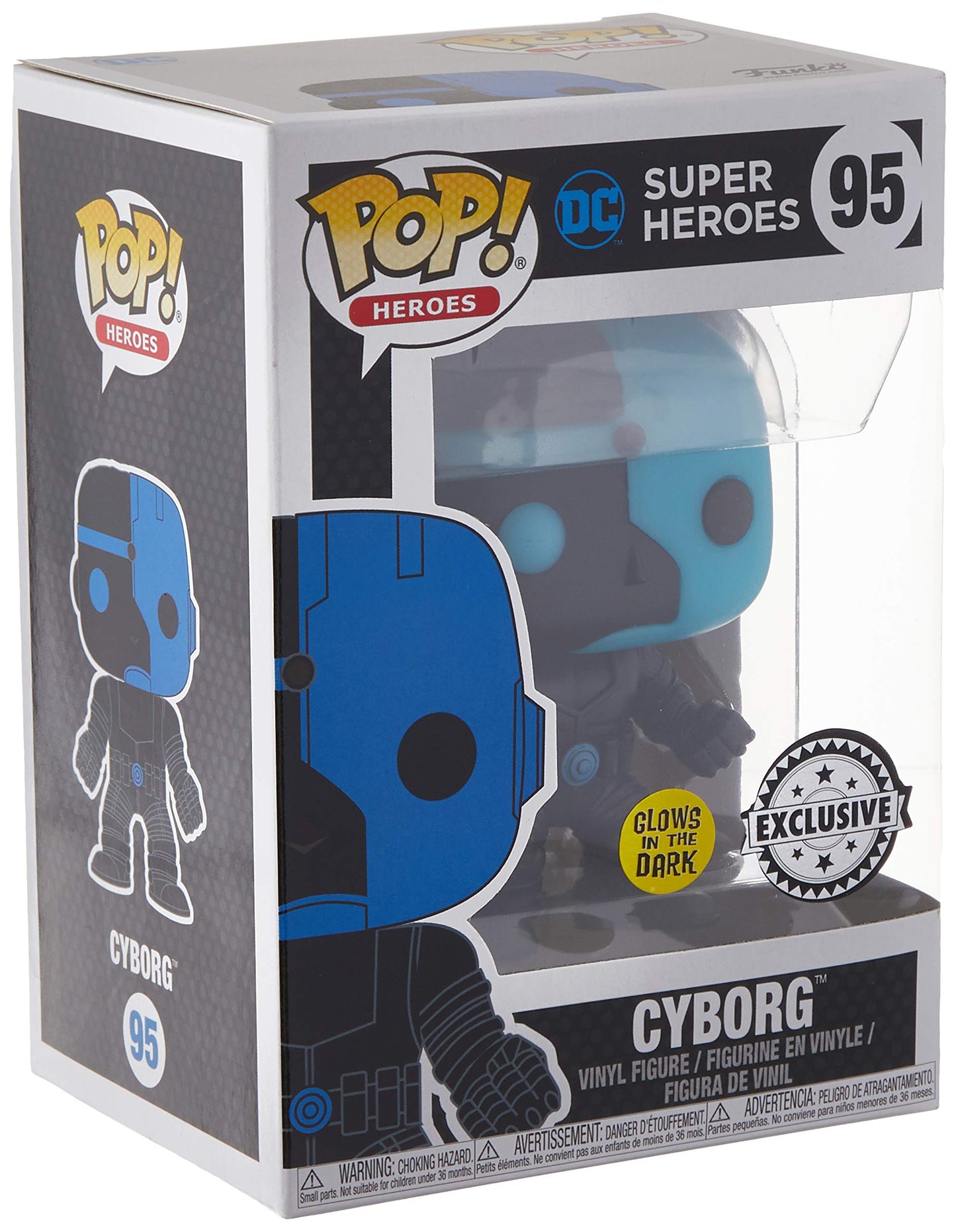 Funko Dc Comics Justice League Cyborg Silhouette Exclusive Figure, Fk24744