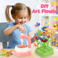 Fabric Flower Bouquet Arts Craft Kit for Kids Ages 3-12 | DIY Flower Market Toy | Educational STEM Activity, Birthday Christmas