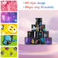 Cocurb 54 Pcs Slap Bracelets With 48 Design Friendship Bracelets For Kids 8 to 12 Years Old with 28 Pcs sticker Birthday Party F