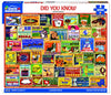 White Mountain Did You Know Fun 1000 Piece Puzzle For Adults Vintage Collage Jigsaw Puzzles For Seniors