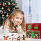 ISKIHO 9 Pack Christmas Snowman DIY Crafts Kit,Christmas Crafts for Kids,Build a Snowman Gingerbread Man,Santa,Penguins,Elk & Ch