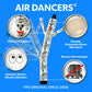 LookOurWay Air Dancers Inflatable Tube Man Attachment - 10 Feet Tall Wacky Waving Inflatable Dancing Tube Guy for Business Promotion - Blower Not Included - Character Money Themed - Billionaire
