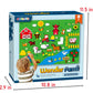 OKGIUGN 61 Pcs Farm Animals Story Felt Board, 3.6 Ft Farmhouse Themed Play Mat Wall Hanging Kit Toys, Birthday Gift for Toddlers