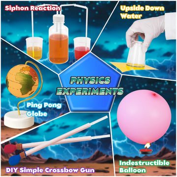 160+ Experiments Science Kit For Kids Ages 3 4 5 6 7 8, Stem Toys For 9-12 Year Old Boys Girls, Educational Chemistry Physical L