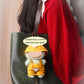 17cm Clothes Set(NO Doll)  Cute Hat & Unique Pocket Design Overalls Dress-up Set  Handmade Clothing Designed for 17cm Doll(Overalls (Yellow))