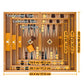 Woodronic 17' Wooden Backgammon Set, Folding Classic Board Game, Best Strategy Game And Smart Game Of Tactic For Kids And Adults