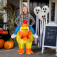 Inflatable Costume For Kids Ride On Chicken Costume Funny Halloween Costumes For Boy Girl Rooster Blow Up Costumes