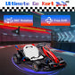 24V 9Ah Electric Go Kart With Adjustable Seat, 7.5 Mph Drift Kart For Kids Age 6-12, 2 * 200W Motors, Drift Mode And 2 Speed, Li