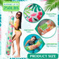 Soulchen 4 Pack Inflatable Pool Noodles Soft Fabric Covered 54'' Large Swim Noodles for mature-themeds Hawaii Tropical Palm Leaves enhanced Buoyancy for Pool Swimming Floating Beach Party Decor (Mixed)