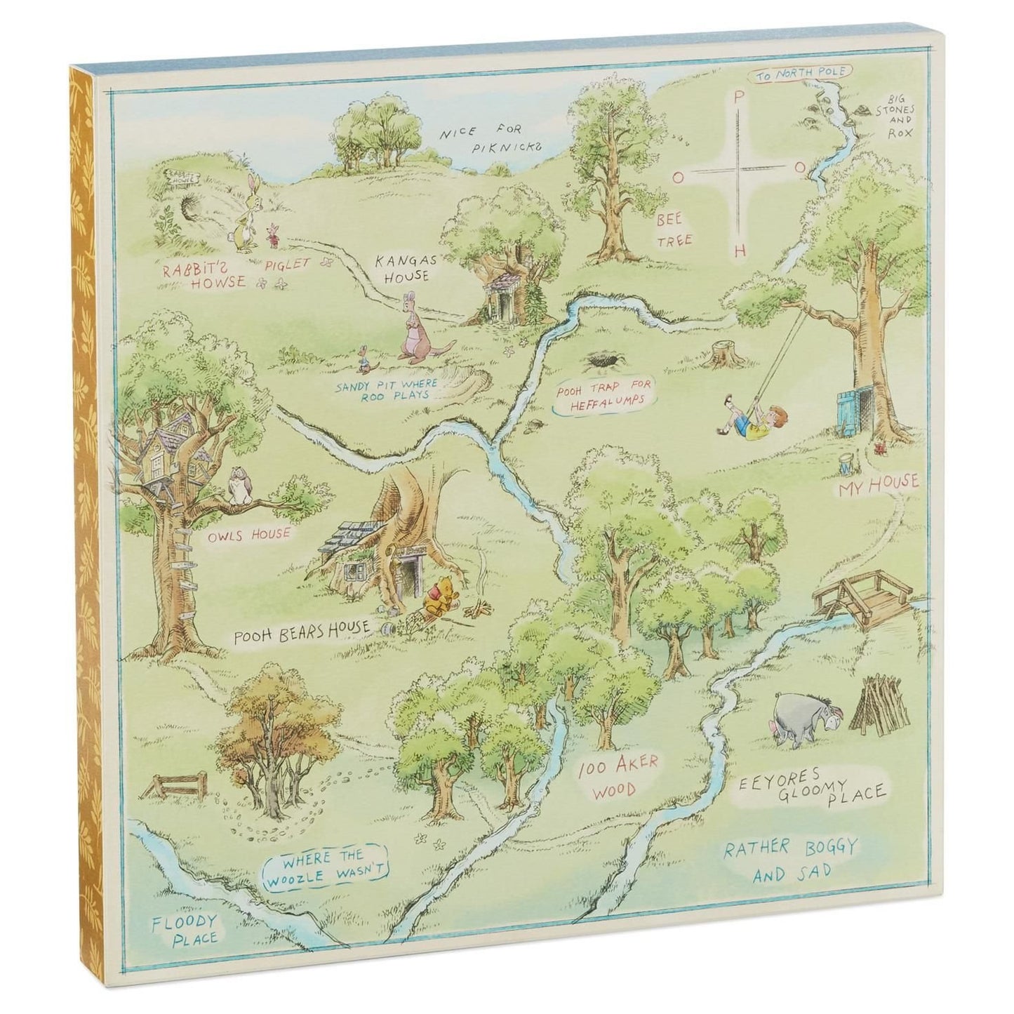 Hallmark Hundred Acre Wood Map Art Birthday