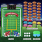 Hooqict Pin The Football On The Goalpost Football Party Games For Kids Game Day Party Supplies Boys Sports Theme Birthday Party Decorations, Large Pin The Games Poster With 36 Rugby Stickers