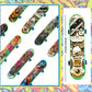 Sosation 18 Pcs Mini Finger Skateboard Christmas Party Gift Favors Mini Skateboards Novelty Fingerboard Decorations Fingertips M