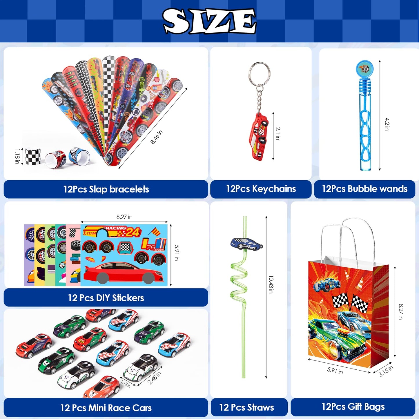 Vanblue Race Car Party Favors Hot Car Themed Birthday Party Decoration Racing Party Supplies Mini Vehicles Toy Gift for Boy Kids