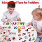 Craftstory 130 Pcs Alphabet Learning Toys Letters-Felt Montessori Board For Toddlers With Flashcards Preschool Spelling Vocabulary Activities Educational Toys For 3 Year Old