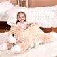 Ikasa Large Cat Stuffed Animal Plush Toy,Giant Kitten Cute Jumbo Soft Toys,Huge Big Size Plushy Gigantic Plushie,Gifts For Kid Girl (30 Inches, Orange)