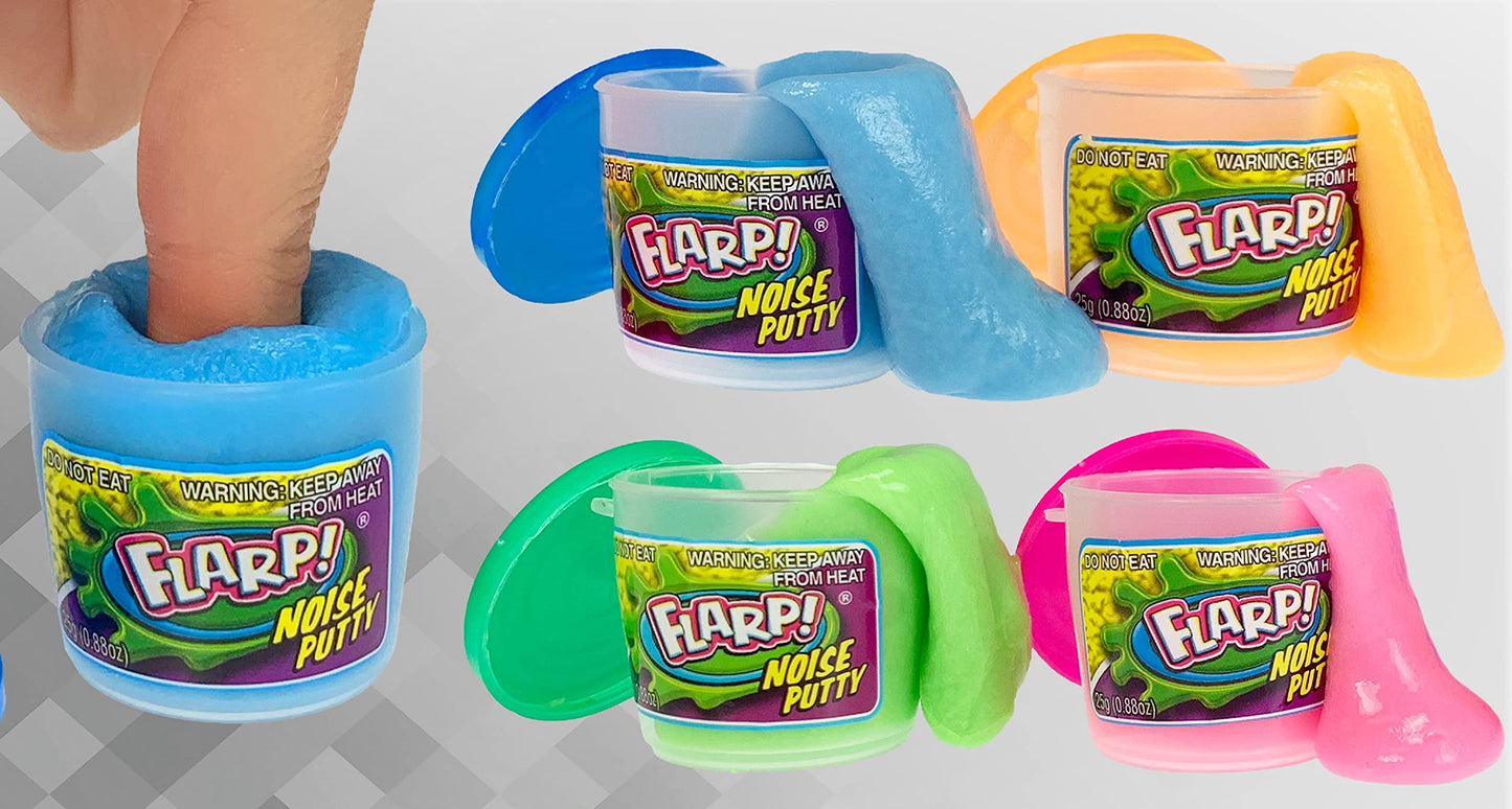 Ja-Ru Mini Noise Putty W/Plastic Containers (3 Pack, 12 Putty Toys) Slime Party Favors Silly Noise Putty For Kids, Boys & Girls. Stress Relief Sensory Fidget Toys. Bulk Goodie Bag Stuffers. 336-3P