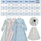 FCCAM Prairie Colonial Dress Girls Long Sleeve Pioneer Dress Costume Floral Pioneer Girl Laura Ingalls Wilder Green S