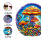Jigfoxy Wooden Puzzles for mature-themeds  Magical Mushrooms Wood Puzzles mature-themed  Unique Animal Shape Wooden Jigsaw Puzzles  Birthday Gifts for Puzzles Lovers Family Friend (M-11.4 * 11.4in-200pcs)