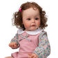 Reborn Doll Clothes 22 Inch Toddler Girl Outfits Accesories Matching Clothing Pink Floral Jumpsuit For 22-24 Inch Reborns Toddler Doll