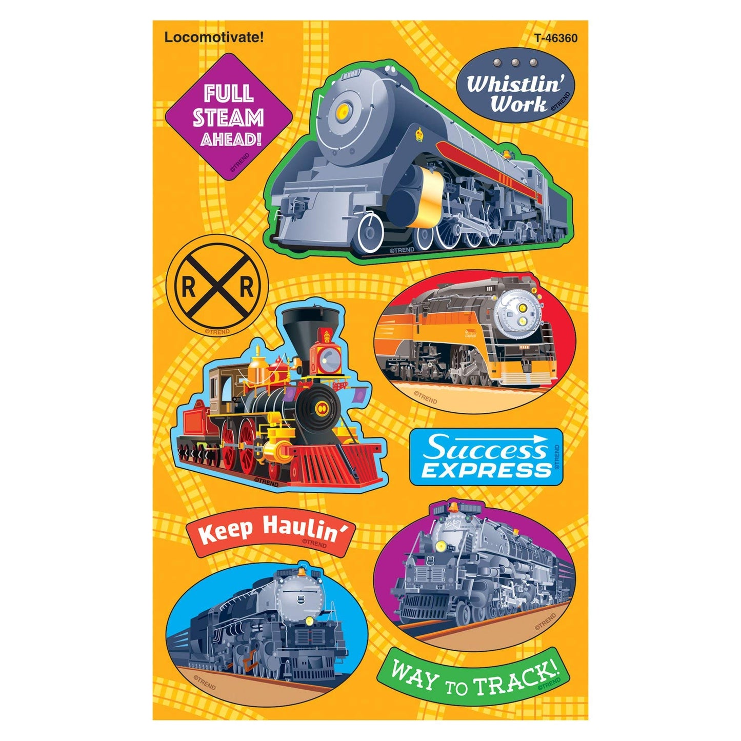 LOCOMOTIVATE LARGE STICKERS 88 CT