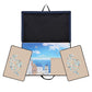 Becko US Jigsaw Puzzle Board - Portable Storage Case for Up to 1000 Pieces, Non-Slip Surface, Dark Blue & Khaki, Model WGPTB