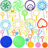 Oun Nana Bubble Wands Set, 38 Pcs Large Bubble Wands With Tray For Kids, Giant Bubble Wands Bubble Makers Bulk For Kids Summer Outdoor Bubble Party Favors