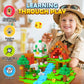 Magnetic Blocks  Magnet Tiles Building Blocks STEM Montessori Toddler Kids Toys for Boys Girls Ages 3+  Educational Construction Outdoor Toys  Classroom Must Have Learning Sensory Gifts (0.8IN)