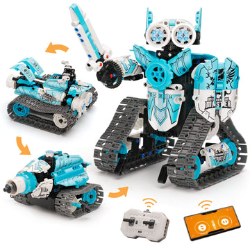 PREPOP Remote Control Robot Building Kits for Kids 6-12- 3 in 1 STEM Projects APP/RC Robotics for Kids Ages 8-12 and up, Christm