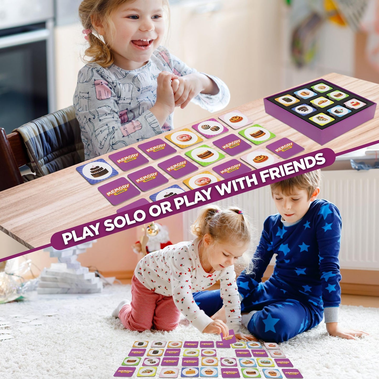 Point Games Memory Game for Kids, Matching Card Games, Flash Cards - Educational Toys - Preschool Learning - Birthday Gift for B