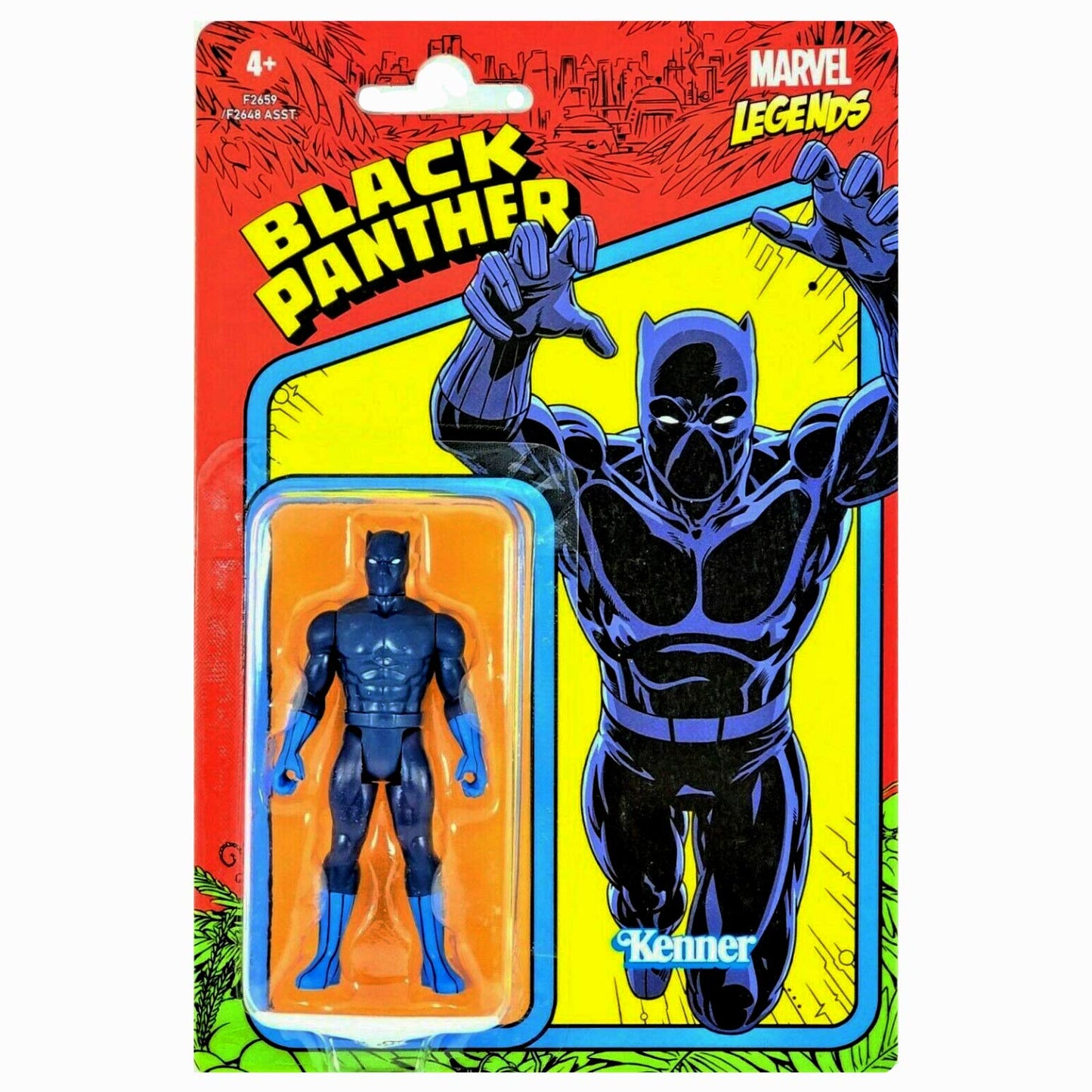 Marvel Legends Retro Package 3.75 Inch Basic Figure 1 Pack Black Panther / 2021 Retro Package 3.75 Inch Basic Figure 1 Pack Black Panther Marvel Legends Ml Vintage Kenner [Parallel Import Goods]