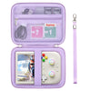 Supmay Hard Carrying Case for RG406V/ RG405V Handheld Game Console  Retro Game Protective Case with Zipper Mesh Pocket for SD Card  USB Charging Cable  User Manual  Purple