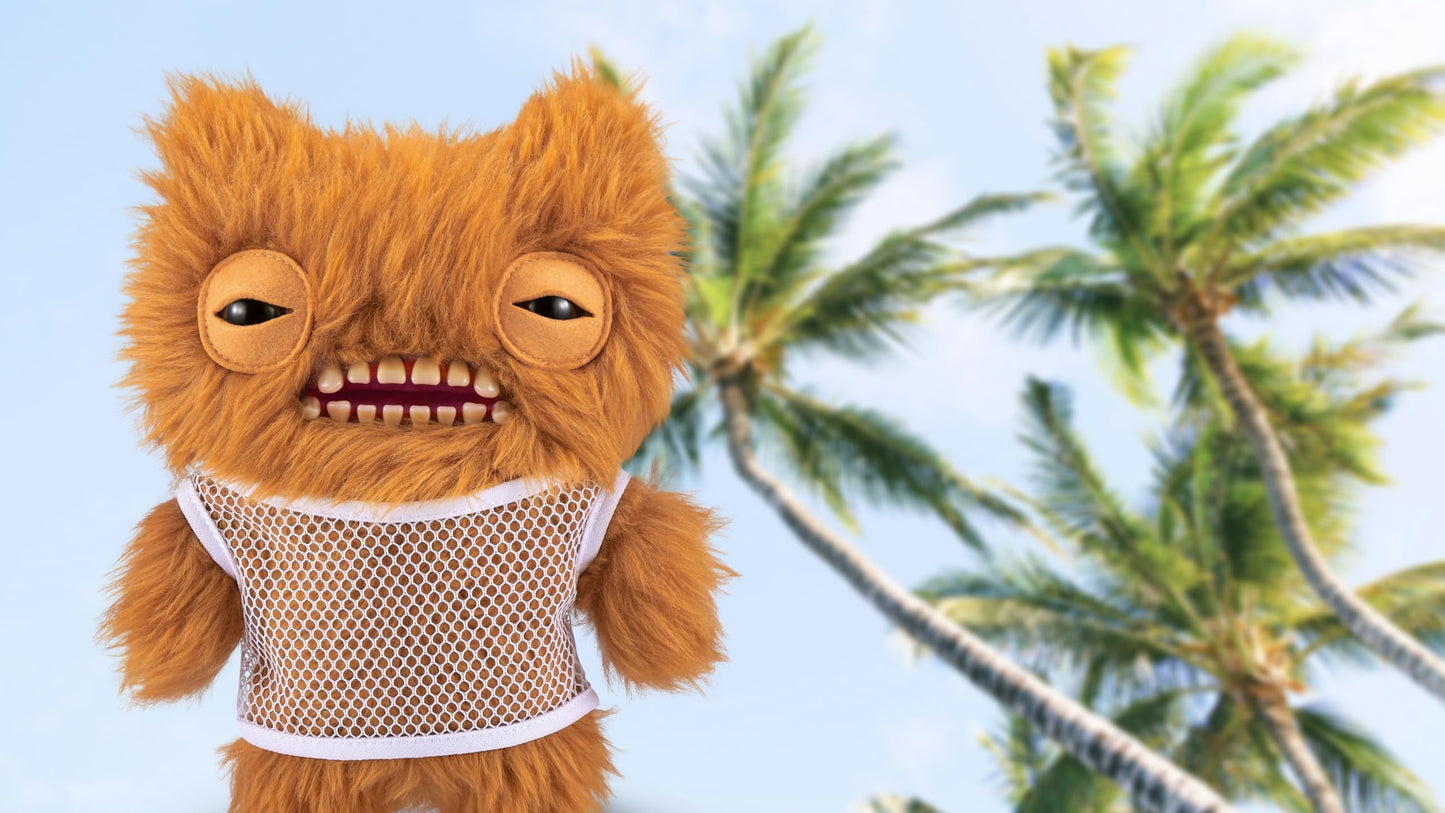 Fuggler Vacay Vibes By Zuru, Funny Ugly Monster, Plush, Collectible, Toy (Munch Munch - Ginger)
