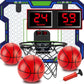 Vignuto Indoor Basketball Hoop For Kids(4-12 Years Old), Over The Door Basketball Hoop With Scoring, Countdown And Music Accompa