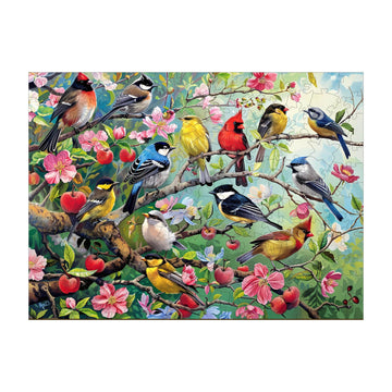 Wooden Puzzles For Adults, Wooden Jigsaw Puzzles For Adults Kids, Birds In The Orchard Unique Shaped Wood Puzzles Adult, Creativ