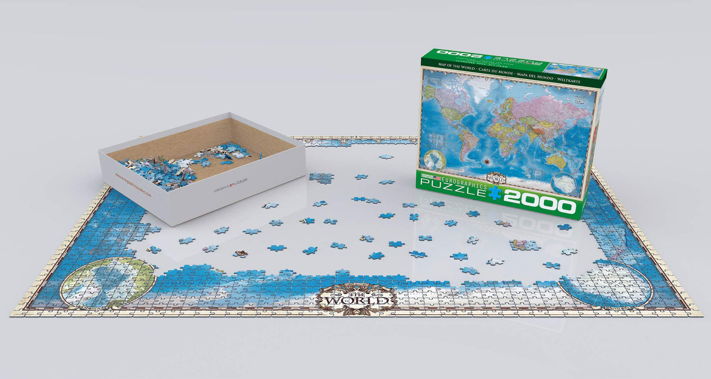 Eurographics Map Of The World Puzzle (2000-Piece) (8220-0557)