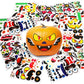 Halloween Pumpkin Decorating Stickers Jack-O-Lantern Diy Make A Pumpkin Face Expressions Decals Decorations For For Halloween Ki