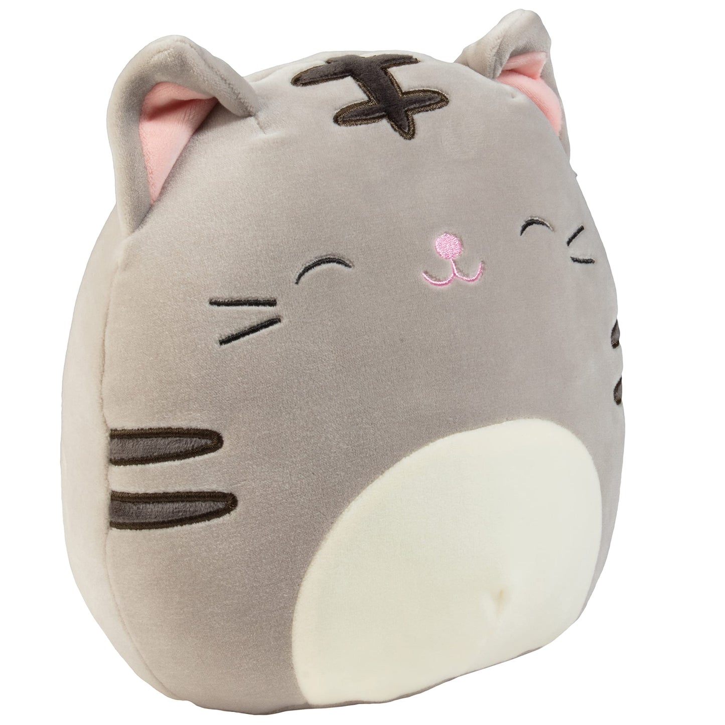 Squishmallows 8-Inch Tally The Grey Cat Plush - Soft Polyester Stuffed Animal Toy for Kids, Girls & Boys