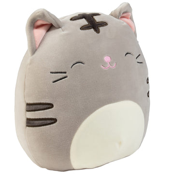 Squishmallows 8-Inch Tally The Grey Cat Plush - Soft Polyester Stuffed Animal Toy for Kids, Girls & Boys