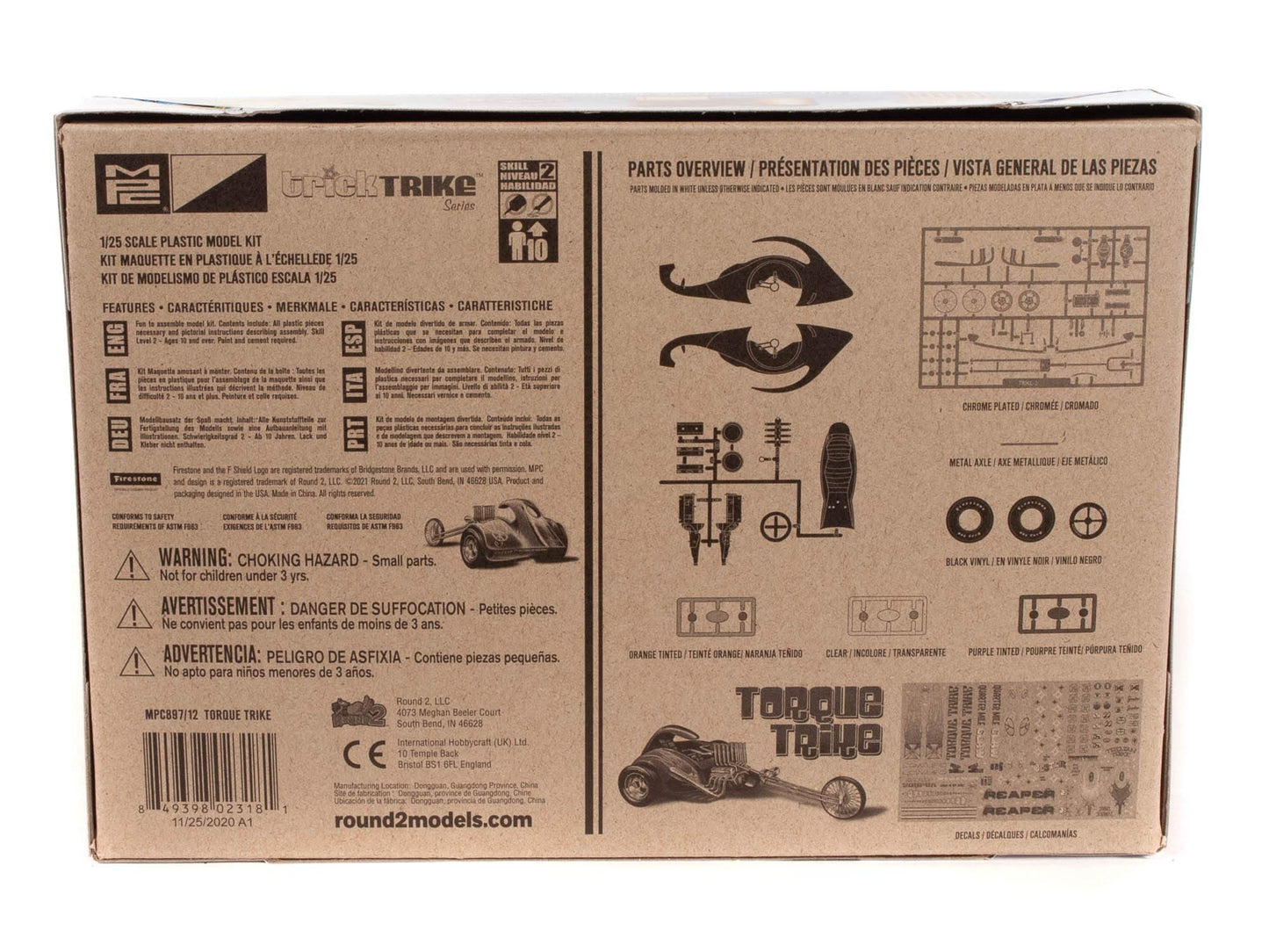 Mpc Torque Trike (Trick Trikes Series) 1:25 Scale Model Kit