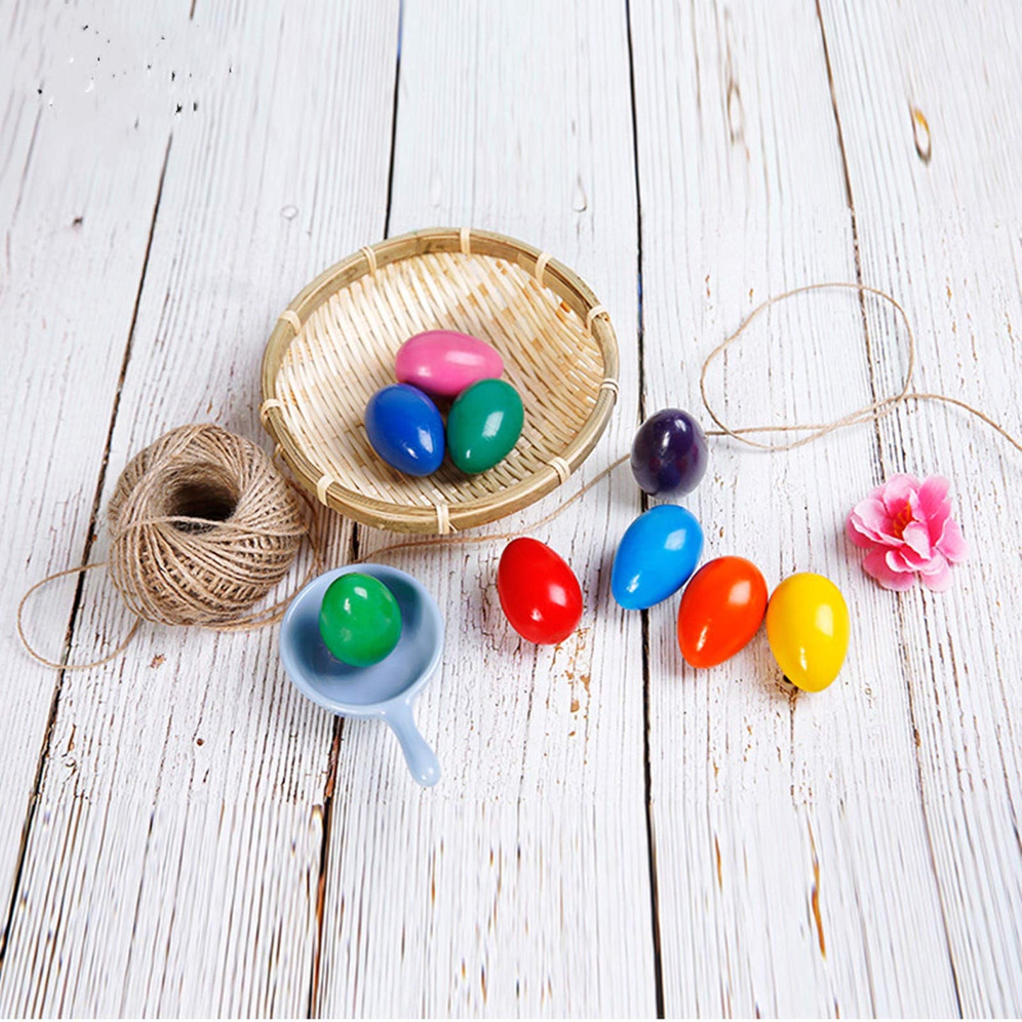 AMINFUN Egg Crayons - 9 Colors, Washable Resin, Palm Grip Toys for Kids, Gift for Boys and Girls, Perfect for Easter