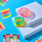 Plastic Coil Spring, Glow-In-The-Dark Magic Rainbow Slingy, Party Favor, Birthday Bag Filler, Stocking Stuffers, 3' (80Mm) (2-Pack)