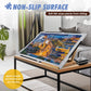 Miceplay Jigsaw Puzzle Board With 6 Sorting Trays, Foldable Puzzle Mat With Auxiliary Lines For Puzzle Storage Saver, 39'' X 26'