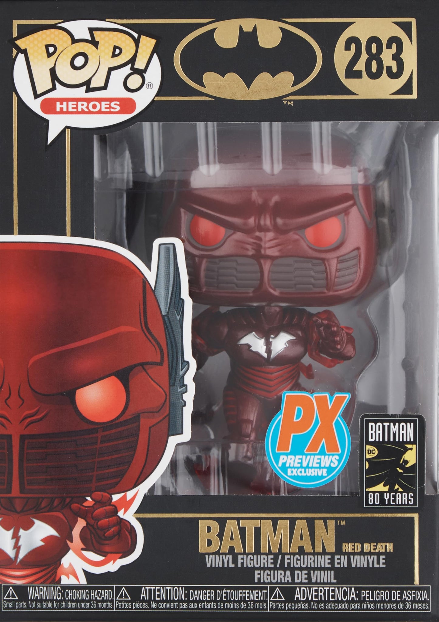 Funko Pop! Dc Heroes: Red Death Vinyl Figure, 3.75 Inches, Multicolor