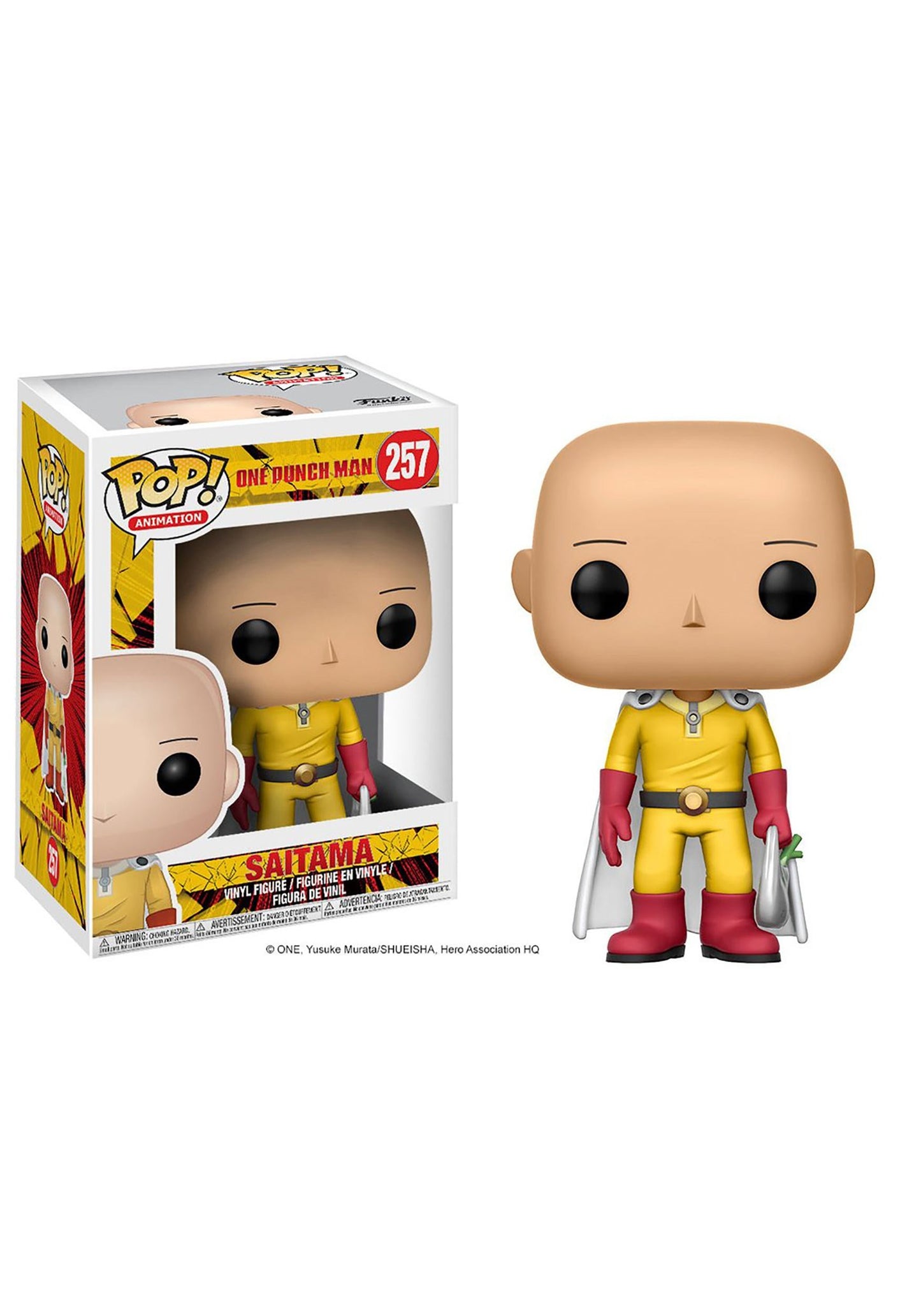 Funko Pop Anime Saitama Toy - 3.75" Vinyl Figure, Basic Color, Model 14993