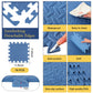 Shihanee Foam Floor Baby Tiles Foam Floor Mats Play Mats Bulk with Borders Interlocking for Kids Baby Playroom Nursery Gym (Navy