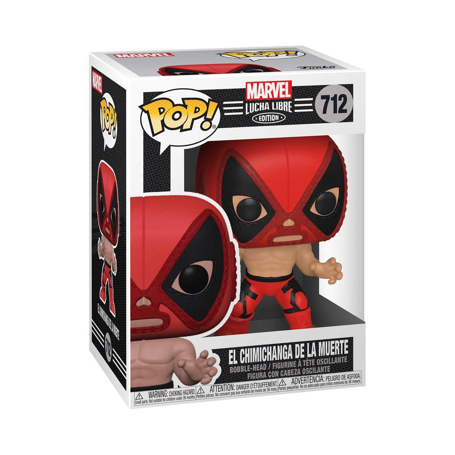 Funko Pop Marvel: Luchadores - Deadpool, Multicolor, Standard