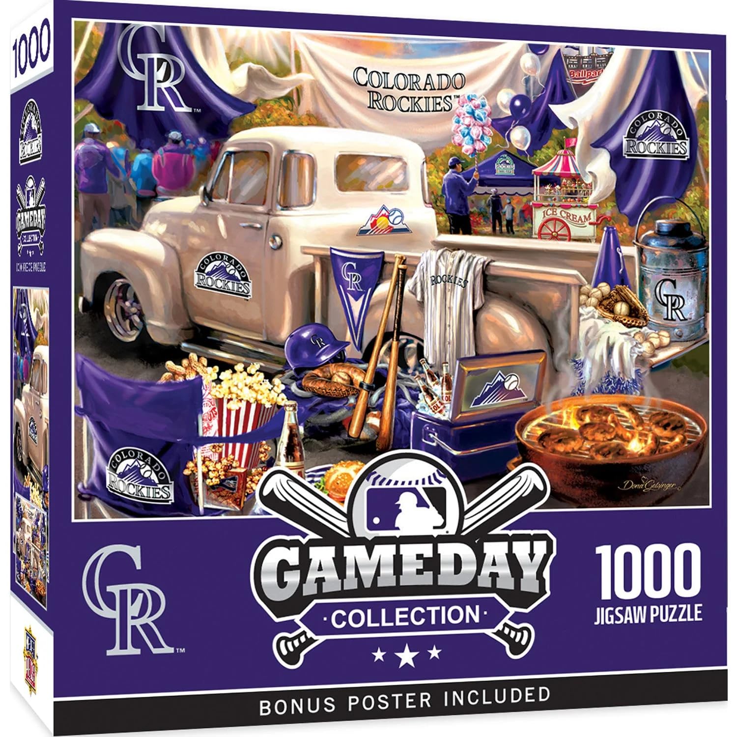 MasterPieces 1000 Piece Jigsaw Puzzle for Adults - MLB Colorado Rockies Gameday - 19.25x26.75
