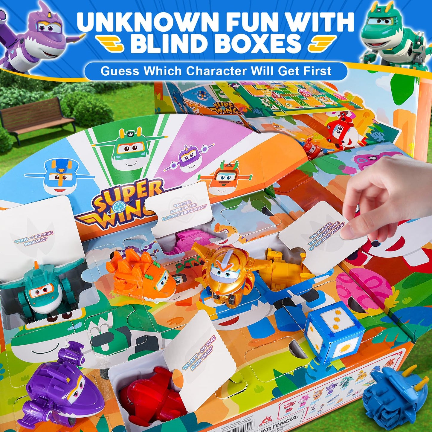 Super Wings 14-Pack Transforming Toys, 2 Inch Airplane Collector Character Toy With Dinosaur Mini Collectible Action Figure With