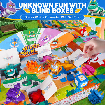 Super Wings 14-Pack Transforming Toys, 2 Inch Airplane Collector Character Toy With Dinosaur Mini Collectible Action Figure With